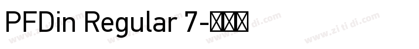 PFDin Regular 7字体转换